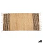 Tapis Noir Naturel Rayures 70 x 1 x 140 cm (8 Unités) de Gift Decor, Tapis - Réf : S3631987, Prix : 95,60 €, Remise : %