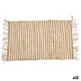 Alfombra Blanco Natural Rayas 60 x 1 x 90 cm (12 Unidades) de Gift Decor, Alfombras infantiles - Ref: S3631991, Precio: 71,29...