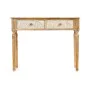 Meuble d'Entrée avec 2 Tiroirs Blanc Marron Bois de manguier 98 x 77 x 42 cm Courbe de Gift Decor, Tables - Réf : S3632045, P...