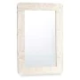 Miroir mural Blanc Marron Bois de manguier Courbe 90 x 60 x 2 cm de Gift Decor, Miroirs muraux - Réf : S3632048, Prix : 57,43...