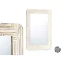 Miroir mural Blanc Marron Bois de manguier Courbe 90 x 60 x 2 cm de Gift Decor, Miroirs muraux - Réf : S3632048, Prix : 57,43...