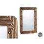 Wall mirror Brown Mango wood Curve 90 x 60 x 2 cm by Gift Decor, Wall-Mounted Mirrors - Ref: S3632054, Price: 57,43 €, Discou...