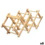 Porte-bouteilles Pliable Naturel Bambou 54 x 15 x 21,5 cm (6 Unités) de Kinvara, Étagères et supports - Réf : S3632061, Prix ...