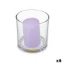 Bougie Parfumée 10 x 10 x 10 cm (6 Unités) Verre Lavande de Acorde, Bougies - Réf : S3632119, Prix : 10,51 €, Remise : %