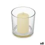 Bougie Parfumée 10 x 10 x 10 cm (6 Unités) Verre Vanille de Acorde, Bougies - Réf : S3632121, Prix : 10,09 €, Remise : %