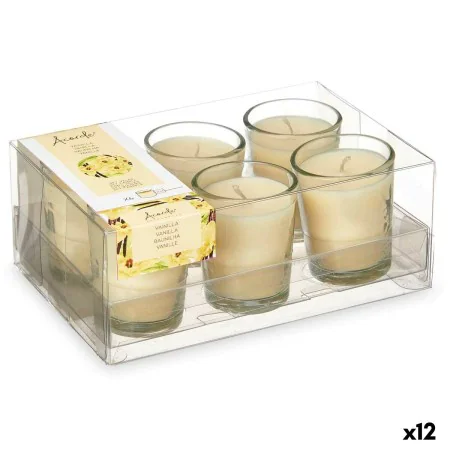 Scented Candle Set 16 x 6,5 x 11 cm (12 Units) Glass Vanilla by Acorde, Candles - Ref: S3632137, Price: 31,68 €, Discount: %