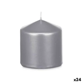 Bougie Argenté 7 x 7,5 x 7 cm (24 Unités) de Acorde, Bougies - Réf : S3632191, Prix : 39,98 €, Remise : %