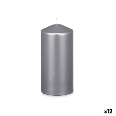 Bougie Argenté 7 x 15,5 x 7 cm (12 Unités) de Acorde, Bougies - Réf : S3632203, Prix : 39,83 €, Remise : %