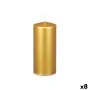 Vela Dourado 9 x 20 x 9 cm (8 Unidades) de Acorde, Velas - Ref: S3632217, Preço: 44,64 €, Desconto: %