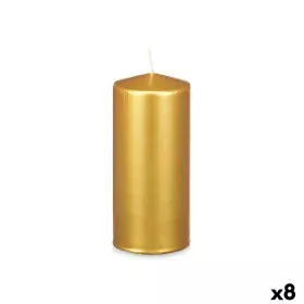 Vela Dourado 9 x 20 x 9 cm (8 Unidades) de Acorde, Velas - Ref: S3632217, Preço: 43,92 €, Desconto: %