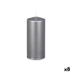 Vela Plateado 9 x 20 x 9 cm (8 Unidades) de Acorde, Velas - Ref: S3632219, Precio: 44,64 €, Descuento: %