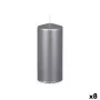 Vela Plateado 9 x 20 x 9 cm (8 Unidades) de Acorde, Velas - Ref: S3632219, Precio: 43,92 €, Descuento: %