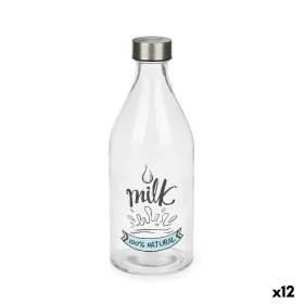 Bottle Milk Glass 1 L (12 Units) by Vivalto, Sake Pots & Sets - Ref: S3632237, Price: 24,95 €, Discount: %