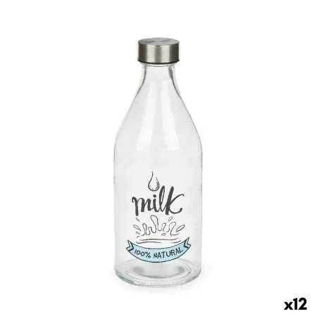 Bottle Milk Glass 1 L (12 Units) by Vivalto, Sake Pots & Sets - Ref: S3632237, Price: 24,55 €, Discount: %