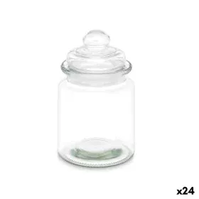 Bocal Transparent verre 250 ml 8 x 13 x 8 cm (24 Unités) Avec couvercle de Vivalto, Stockage des aliments - Réf : S3632243, P...