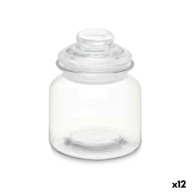 Frasco Transparente Vidro 600 ml (12 Unidades) Com tampa de Vivalto, Armazenamento de alimentos - Ref: S3632245, Preço: 25,99...