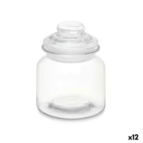 Vaso Trasparente Vetro 600 ml (12 Unità) Con coperchio di Vivalto, Conservazione di alimenti - Rif: S3632245, Prezzo: 25,99 €...