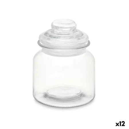 Jar Transparent Glass 600 ml (12 Units) With lid by Vivalto, Food storage - Ref: S3632245, Price: 25,99 €, Discount: %