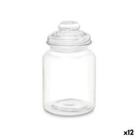 Frasco Transparente Vidro 900 ml (12 Unidades) Com tampa de Vivalto, Armazenamento de alimentos - Ref: S3632247, Preço: 33,64...