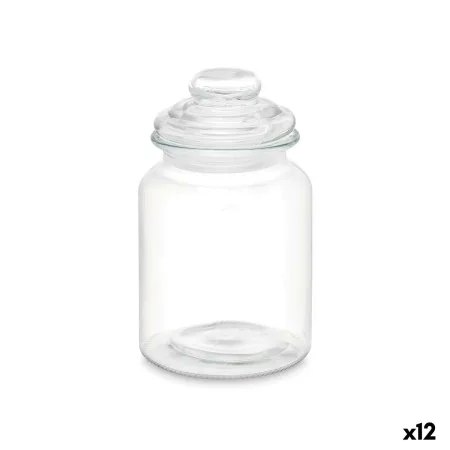 Jar Transparent Glass 900 ml (12 Units) With lid by Vivalto, Food storage - Ref: S3632247, Price: 33,11 €, Discount: %