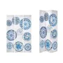 Biombo Azul Blanco Lienzo 122 x 2,5 x 180 cm Plato de Gift Decor, Biombos - Ref: S3632328, Precio: 57,74 €, Descuento: %