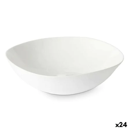 Bowl White 21,5 x 7 x 21,5 cm (24 Units) Squared by Vivalto, Plates and dishes - Ref: S3632330, Price: 39,98 €, Discount: %