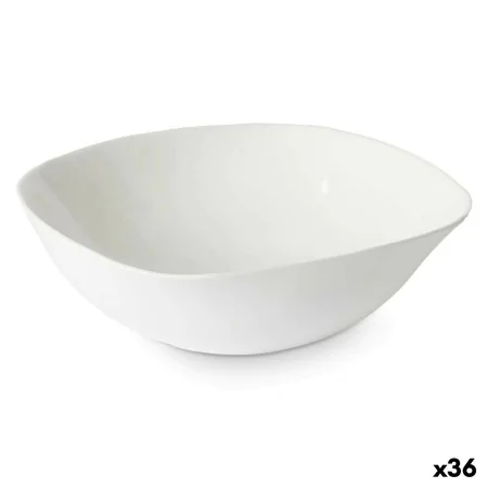 Bowl White 17,5 x 6 x 17,5 cm (36 Units) Squared by Vivalto, Plates and dishes - Ref: S3632331, Price: 40,69 €, Discount: %