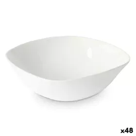 Bowl White 15 x 5 x 15 cm (48 Units) Squared by Vivalto, Plates and dishes - Ref: S3632332, Price: 45,99 €, Discount: %