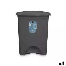 Papeleira com Pedal Antracite Plástico 30 L (4 Unidades) de BigBuy Home, Papeleiras - Ref: S3632355, Preço: 49,72 €, Desconto: %