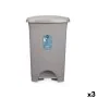 Pedal bin Grey Plastic 50 L (3 Units) by BigBuy Home, Wastebaskets - Ref: S3632361, Price: 45,59 €, Discount: %