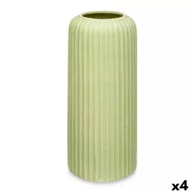 Vaso Verde Dolomite 16 x 40 x 16 cm (4 Unidades) Riscas de Gift Decor, Jarrões - Ref: S3632389, Preço: 63,46 €, Desconto: %