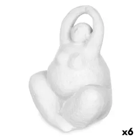 Figura Decorativa Branco Dolomite 14 x 18 x 11 cm (6 Unidades) Mulher Yoga de Gift Decor, Colecionáveis - Ref: S3632393, Preç...