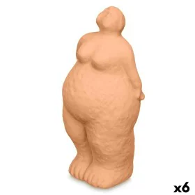 Figurine Décorative Orange Dolomite 14 x 34 x 12 cm (6 Unités) Femme À pied de Gift Decor, Pièces de collection - Réf : S3632...