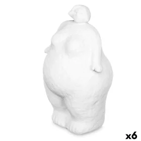 Figurine Décorative Blanc Dolomite 14 x 25 x 11 cm (6 Unités) Femme À pied de Gift Decor, Pièces de collection - Réf : S36324...