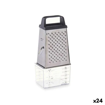 Grater with Container Transparent Stainless steel 9,5 x 20,5 x 6,7 cm (24 Units) by Kinvara, Spiralizers, Manual Graters & Sl...