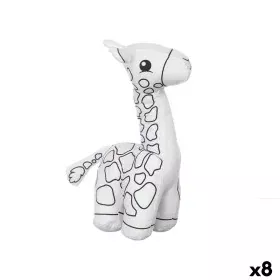 Peluche da Colorare Bianco Nero Stoffa 17 x 22 x 9 cm Giraffa (8 Unità) di Pincello, Kit di pittura - Rif: S3632463, Prezzo: ...