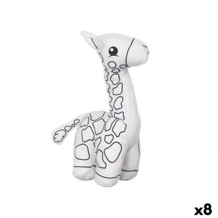 Colouring Plush White Black Cloth 17 x 22 x 9 cm Giraffe (8 Units) by Pincello, Painting - Ref: S3632463, Price: 43,92 €, Dis...