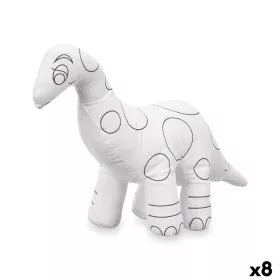 Peluche da Colorare Bianco Nero Stoffa 28 x 22 x 9 cm Dinosauro (8 Unità) di Pincello, Kit di pittura - Rif: S3632465, Prezzo...