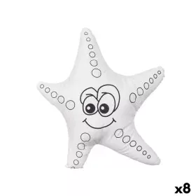 Colouring Plush White Black Cloth 26 x 26 x 8 cm Starfish (8 Units) by Pincello, Painting - Ref: S3632473, Price: 44,64 €, Di...