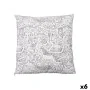 Cushion White Black 43 x 13 x 43 cm For painting (6 Units) by Pincello, Cushions - Ref: S3632475, Price: 47,38 €, Discount: %