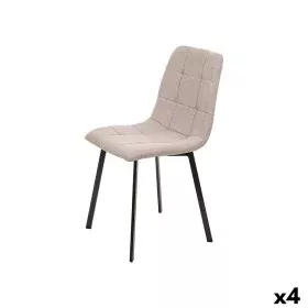 Silla Marrón Tela 45 x 89 x 53 cm Elegante (4 Unidades) de Gift Decor, Sillas - Ref: S3632536, Precio: 133,32 €, Descuento: %