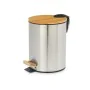 Pedal bin Brown Silver Bamboo Stainless steel 5 L (4 Units) by Berilo, Wastebaskets - Ref: S3632548, Price: 41,08 €, Discount: %