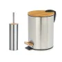 Set de Baño Plateado Bambú Acero Inoxidable Polipropileno 2 Piezas (6 Unidades) de Berilo, Juegos de accesorios de baño - Ref...