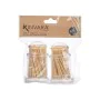 Porte cure-dents Marron Transparent Bois Méthacrylate 4,5 x 4,5 x 7,5 cm 2 Pièces (12 Unités) de Kinvara, Baguettes - Réf : S...