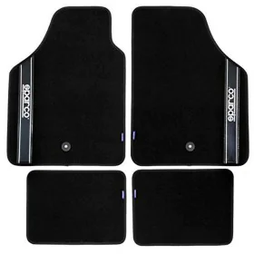 Conjunto de Tapetes de Carro Sparco Strada 2012 B Universal Preto (4 pcs) de Sparco, Tapetes antiderrapantes - Ref: S3700002,...