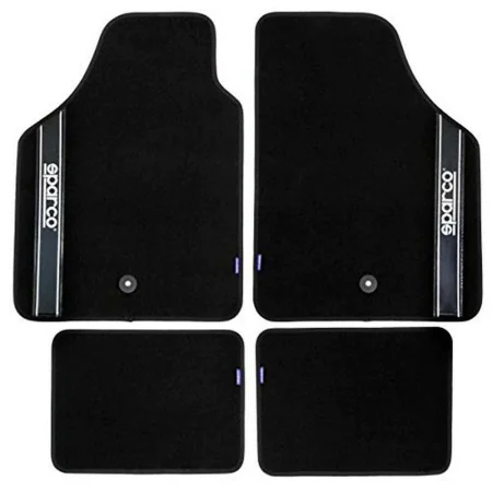 Set de tapis de voitures Sparco Strada 2012 B Universel Noir (4 pcs) de Sparco, Tapis anti-dérapants - Réf : S3700002, Prix :...