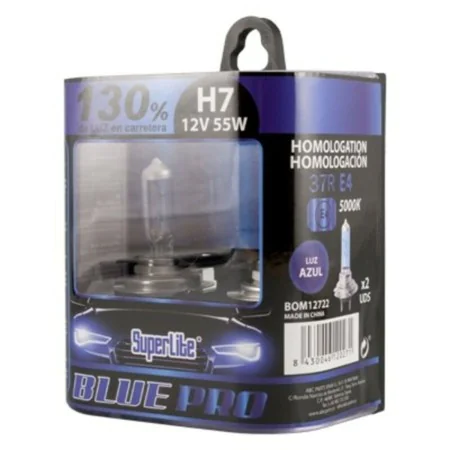 Ampoule pour voiture Superlite BOM12722 H7 12V 55W 5000K 37R/E4 de Superlite, Ampoules - Réf : S3700092, Prix : 11,45 €, Remi...