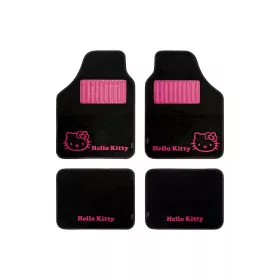 Auto-Fußmatten-Set Hello Kitty Schwarz Rosa (4 pcs) von Hello Kitty, Antirutschmatten - Ref: S3700252, Preis: 27,95 €, Rabatt: %