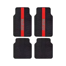 Auto-Fußmatten-Set Sparco SPC1913RS Universal Schwarz/Rot (4 pcs) von Sparco, Antirutschmatten - Ref: S3700592, Preis: 40,46 ...