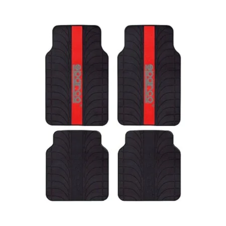 Auto-Fußmatten-Set Sparco SPC1913RS Universal Schwarz/Rot (4 pcs) von Sparco, Antirutschmatten - Ref: S3700592, Preis: 39,68 ...